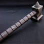 9" Handmade Damascus Steel Real Tomahawk Viking HAMMER Hand Forged Handmade Damascus Steel