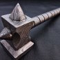 9" Handmade Damascus Steel Real Tomahawk Viking HAMMER Hand Forged Handmade Damascus Steel