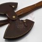 20"Hand Forged Handmade Damascus Steel Blade Knife| Hatchet| AXE Walnut Wood|