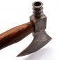 19"Hand Forged Handmade Damascus Steel Blade Knife| Hatchet| AXE walnut Wood| Integral