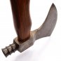 19"Hand Forged Handmade Damascus Steel Blade Knife| Hatchet| AXE walnut Wood| Integral
