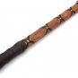 Custom Hand Made Carbon Steel Hunting Axe Fixed Blade Leather Handle Walnut Wood