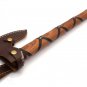 Custom Hand Made Carbon Steel Hunting Axe Fixed Blade Leather Handle Walnut Wood