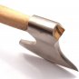 Custom Hand Made Forged D2 Steel Hunting Axe Fixed Blade Leather Handle Wood With Leather Sheath
