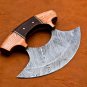 Handmade Damascus Chef Kitchen Ulu Knife Making Custom 100% Handmade Damascus Steel