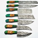 Chef Knife Set Vintage Knife Set Hand Forged J2 Steel Knives Handle Buffalo Bone,Olive Wood Mothers