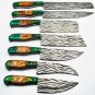 Chef Knife Set Vintage Knife Set Hand Forged J2 Steel Knives Handle Buffalo Bone,Olive Wood Mothers