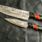 Damascus Knives BBQ all season Custom handmade Damascus steel kitchen/Chef knife set