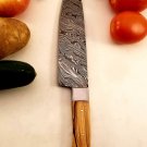 Damascus Chef Knife Vintage Knife Forged Steel Knife Perfect Gift Handcrafted Kitchen Assortment