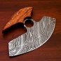 Handmade Damascus Chef Kitchen Ulu Knife Making Custom 100% Handmade Damascus