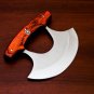 Handmade D2 Steel Chef Kitchen Ulu Knife Heavy Duty D2 Steel Comes With Leather Sheath