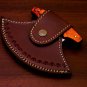 Handmade D2 Steel Chef Kitchen Ulu Knife Heavy Duty D2 Steel Comes With Leather Sheath