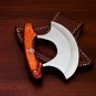 Handmade D2 Steel Chef Kitchen Ulu Knife Heavy Duty D2 Steel Comes With Leather Sheath