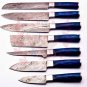 Damascus Chef Knife Set Vintage Knife Set Forged Steel Knives Perfect Gift Handcrafted Kitchen