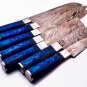 Damascus Chef Knife Set Vintage Knife Set Forged Steel Knives Perfect Gift Handcrafted Kitchen