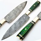 13" Damascus Chef Knife Vintage Knife Forged Steel Knife Perfect Gift Handcrafted Kitchen