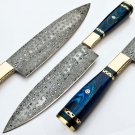 13" Damascus Chef Knife Vintage Knife Forged Steel Knife Perfect Gift Handcrafted Kitchen