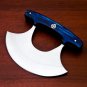 Handmade D2 Steel Chef Kitchen Ulu Knife Heavy Duty D2 Steel Comes With Leather Sheath