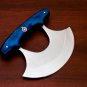 Handmade D2 Steel Chef Kitchen Ulu Knife Heavy Duty D2 Steel Comes With Leather Sheath