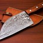 Handmade Damascus Steel Cleaver Chopper Chef Kitchen Knife Heavy Duty Damascus Steel Cleaver