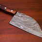 Handmade Damascus Steel Cleaver Chopper Chef Kitchen Knife Heavy Duty Damascus Steel Cleaver