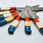 Chef Knife Set Vintage Knife Set Hand Forged J2 Steel Knives Handle Buffalo Bone,Olive Wood