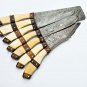 Damascus Chef Knife Set Vintage Knife Set Forged Steel Knives Perfect Gift Handcrafted