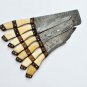 Damascus Chef Knife Set Vintage Knife Set Forged Steel Knives Perfect Gift Handcrafted