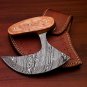 Handmade Damascus Chef Kitchen Ulu Knife Making Custom 100% Handmade Damascus