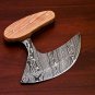 Handmade Damascus Chef Kitchen Ulu Knife Making Custom 100% Handmade Damascus