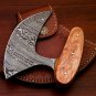 Handmade Damascus Chef Kitchen Ulu Knife Making Custom 100% Handmade Damascus