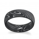 Damascus Steel Ring Band Custom Width Handmade Damascus Ring Men Wedding Ring Men