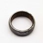 Damascus Steel Ring Band Walnut Wood Shall Custom Width Handmade Damascus Rin