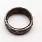 Damascus Steel Ring Band Wood Shall Custom Width Handmade Damascus Ring Men
