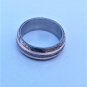 Damascus Steel Ring Band Copper Outer Liner Steel Shall Custom Width Handmade Damascus Ring