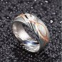 Damascus Steel Ring Band Handmade Damascus Ring Infinity Symbol Engraved Mens Damascus