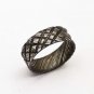 Damascus Steel Ring Band Custom Width Handmade Damascus Ring Men Wedding Ring Men
