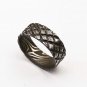 Damascus Steel Ring Band Custom Width Handmade Damascus Ring Men Wedding Ring Men
