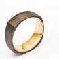 Damascus Steel Ring Band Custom Width Handmade Damascus Ring Twisted Damascus