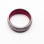 Damascus Steel Ring - Whiskey Barrel Wood Ring Mens Wedding Band - Damascus Ring Wood