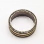 Damascus Steel Ring Band Brass Outer Liner Steel Shall Custom Width Handmade Damascus Ring