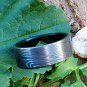 Damascus Steel Ring Band Walnut Wood Shall Custom Width Handmade Damascus Ring Men