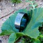 Damascus Steel Ring Band Walnut Wood Shall Custom Width Handmade Damascus Ring Men