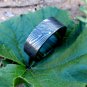 Damascus Steel Ring Band Walnut Wood Shall Custom Width Handmade Damascus Ring Men