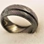 Damascus Steel Ring Band Custom Width Handmade Damascus Ring Men Wedding Ring Men Engagement
