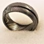 Damascus Steel Ring Band Custom Width Handmade Damascus Ring Men Wedding Ring Men Engagement