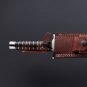 28.5" Custom Hand Made Forged Damascus steel SWORD Handle Stacked Walnut,