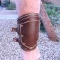Handmade Leather Wrist Gauntlets Cuff Sheath Arm Bands Renaissance Pirate Costume Punk