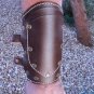 Handmade Leather Wrist Gauntlets Cuff Sheath Arm Bands Renaissance Pirate Costume Punk