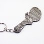 3" Handmade Custom Hand Forged Damascus Steel keychain GUITAR